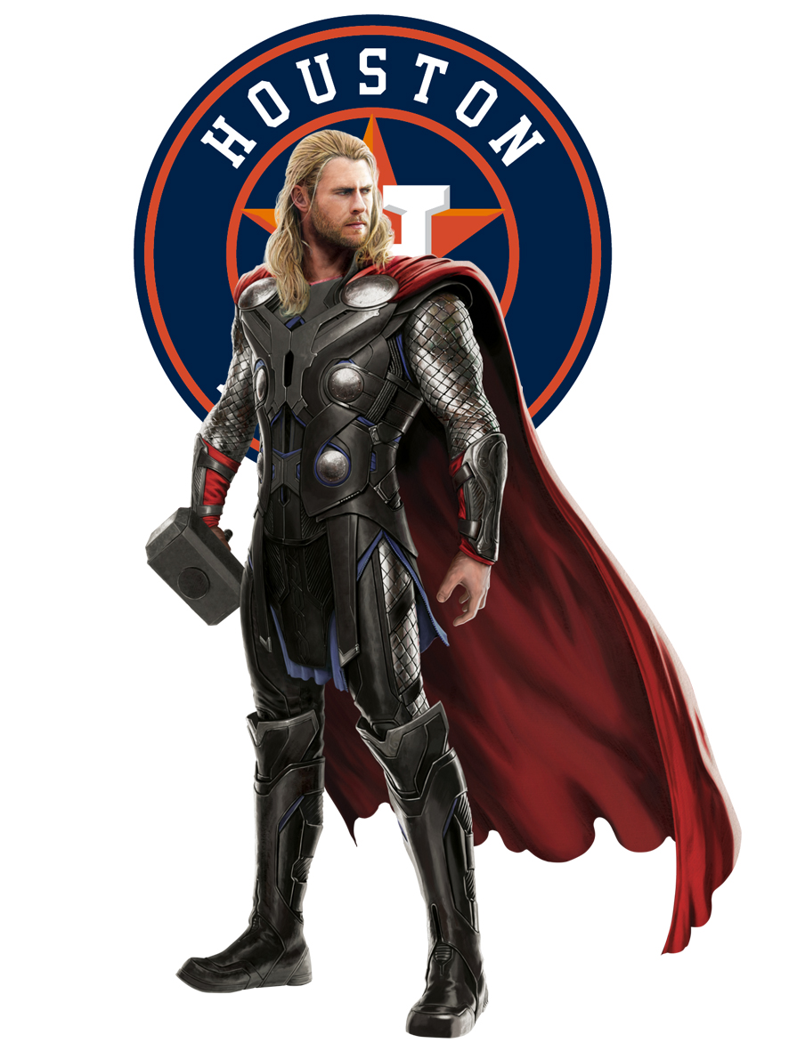 Houston Astros Thor Logo vinyl decal